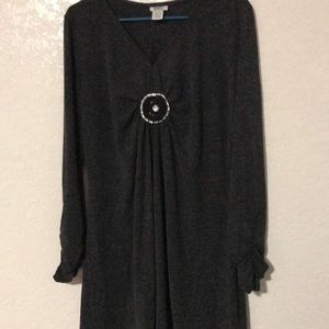 NWOT dark gray tunic size XL